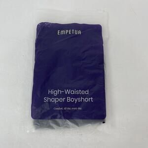 NWT! Empetua, All Day Every Day High-Waisted Shaper Boyshort In Black, Size XL